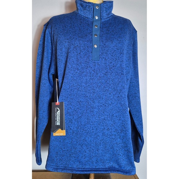 Mountain Khakis Norris Summit Fleece Pullover Top Mens XL Blue NEW NWT - Picture 1 of 7